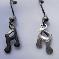 boucles d'oreilles "Note d’Argent"