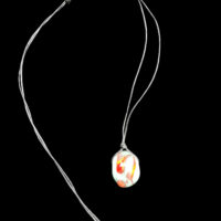 Collier "Flamme de Verre"