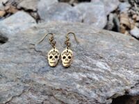 Boucles d’oreilles « Calaveras Dorées »