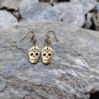 Boucles d’oreilles « Calaveras Dorées »
