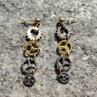 Boucles d'oreilles "Engrenage Temporel"