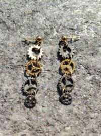 Boucles d'oreilles "Engrenage Temporel"
