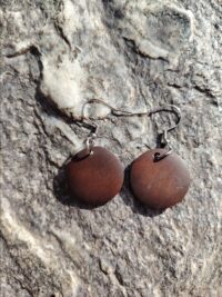 Boucles d'oreilles "Graines de Café"