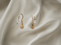 Boucles d’oreilles "coquillage doré"