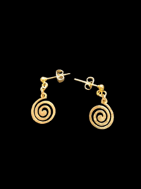 Boucles d’oreilles "spirales dorées" – Image 2