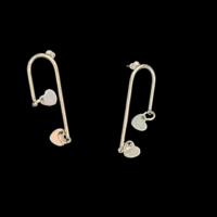 Boucles d'oreilles "Cœurs Éclectiques"