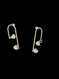 Boucles d'oreilles "Cœurs Éclectiques"