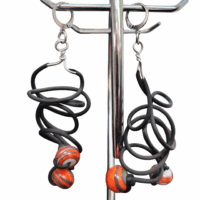 Boucles d’oreilles “Spirale de Feu”