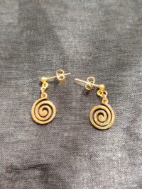 Boucles d’oreilles "spirales dorées" – Image 3