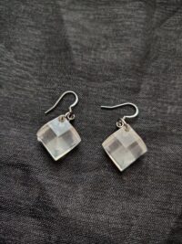 Boucles d’oreilles " résine transparente" – Image 3