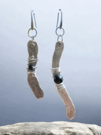 Boucles d'oreilles  "Équilibre Brut"