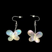 Boucles d’oreilles "Papillon Irisé"