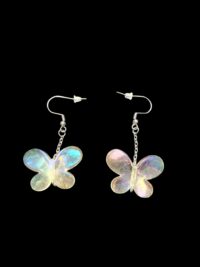 Boucles d’oreilles "Papillon Irisé"