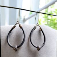 Boucles d’oreilles " Skull Hoop"
