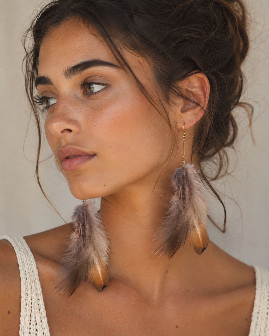 Boucles d’oreilles "Plume Bohème" – Image 5