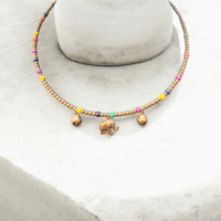 Collier “Éléphant Bohème”