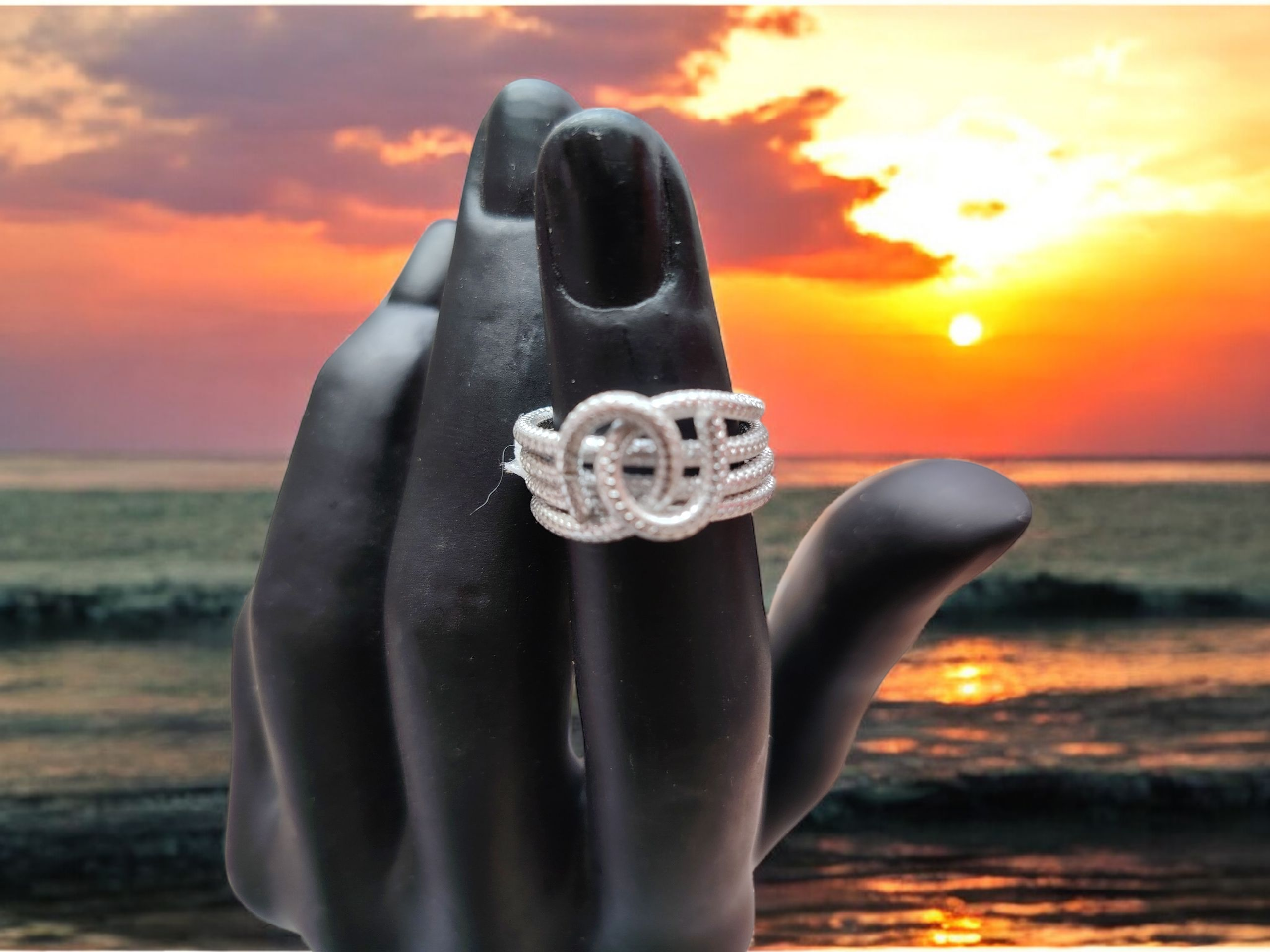 Bague "Éclat Entrelacé" – Image 2