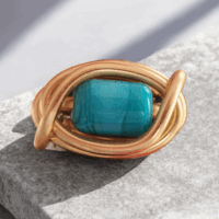 Bague "Élégance Lagune"