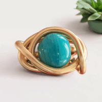Bague "Éclat Turquoise"