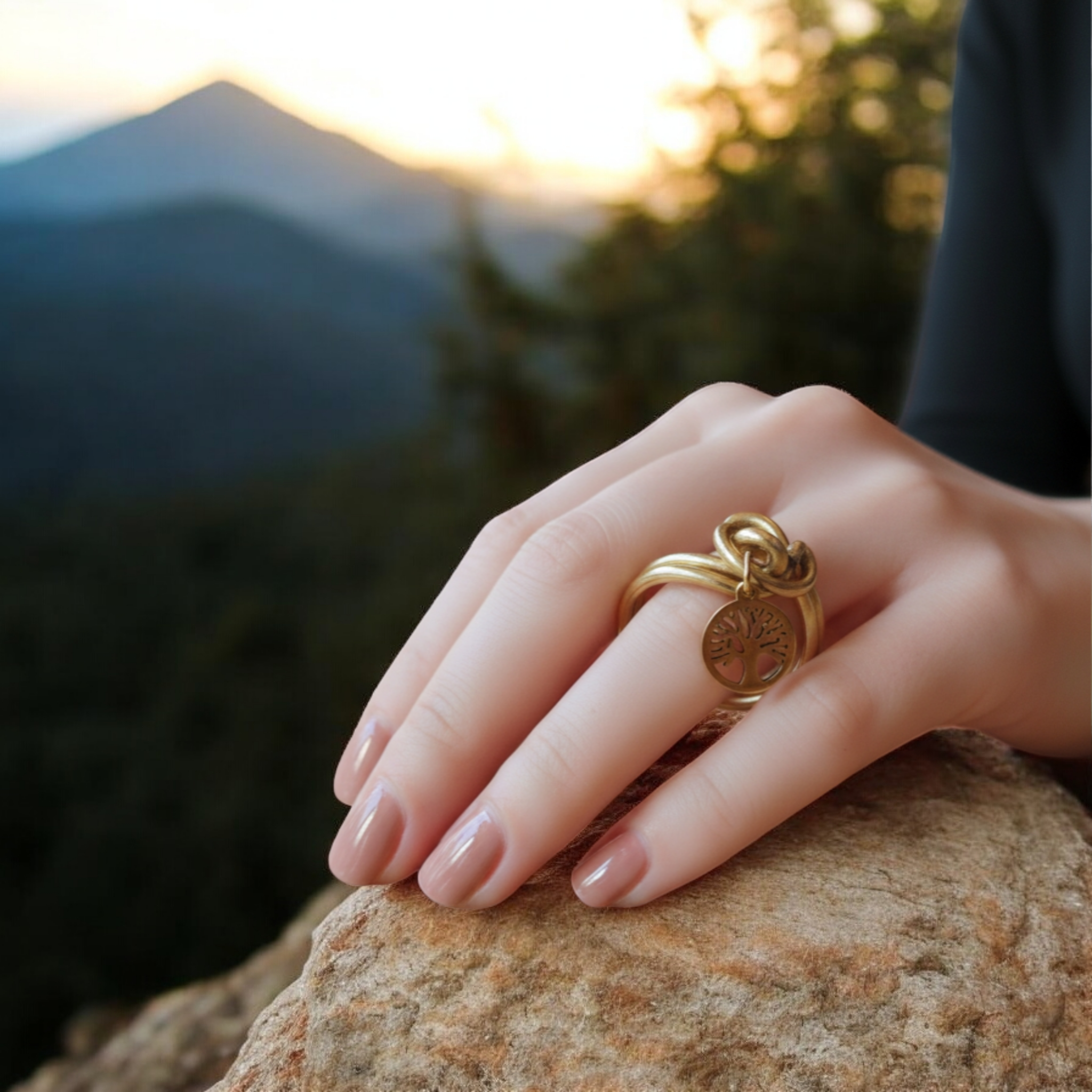 Bague "Nœud et Arbre de Vie" – Image 3