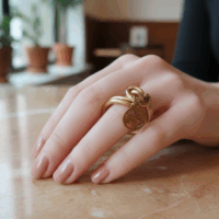 Bague "Nœud et Arbre de Vie"