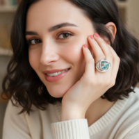 Bague "Aurore Boréale"