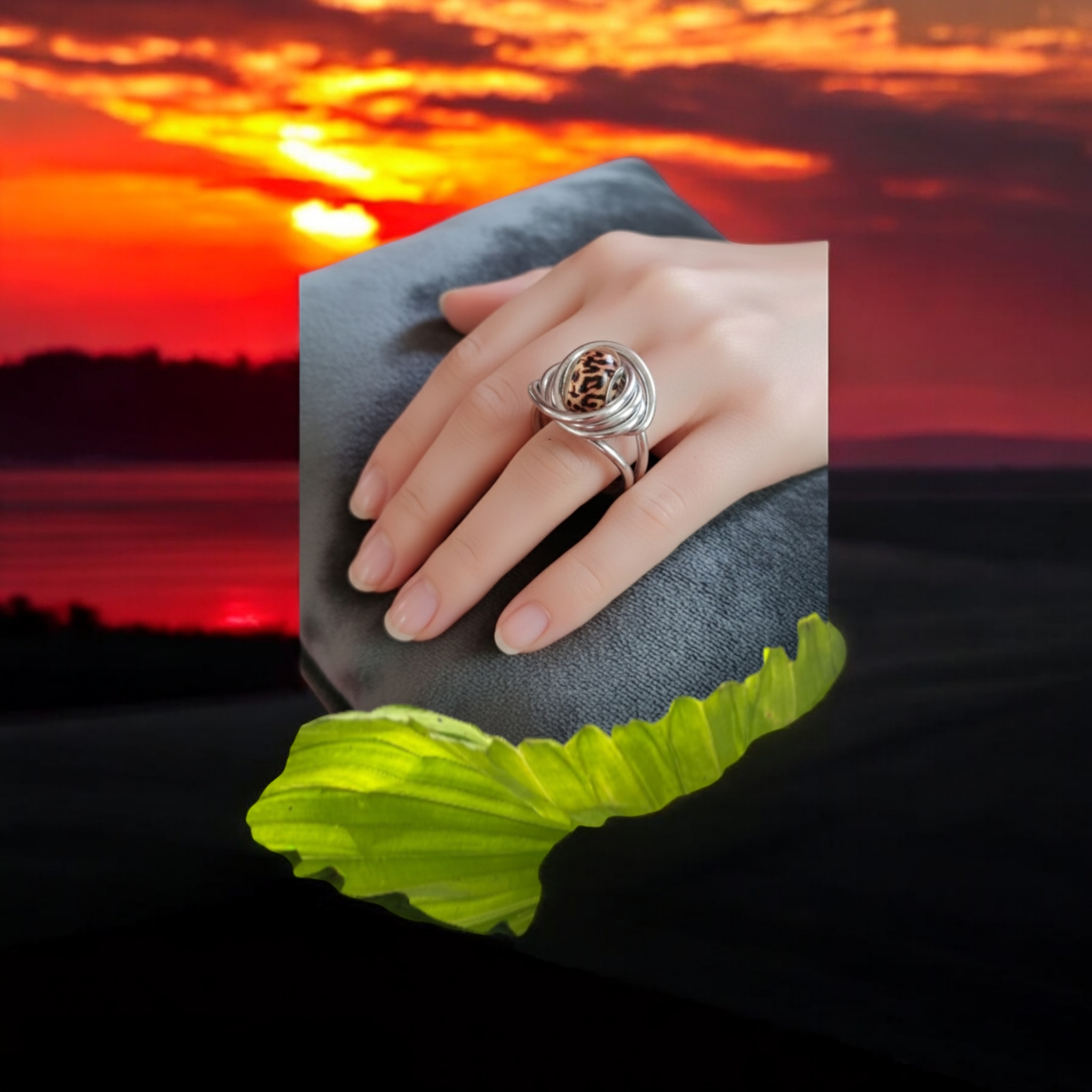 Bague "Spirale Léopard" – Image 2