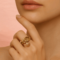 Bague “Élégance Celtique Dorée”