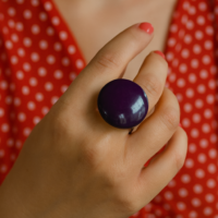 Bague “Éclat Prune”