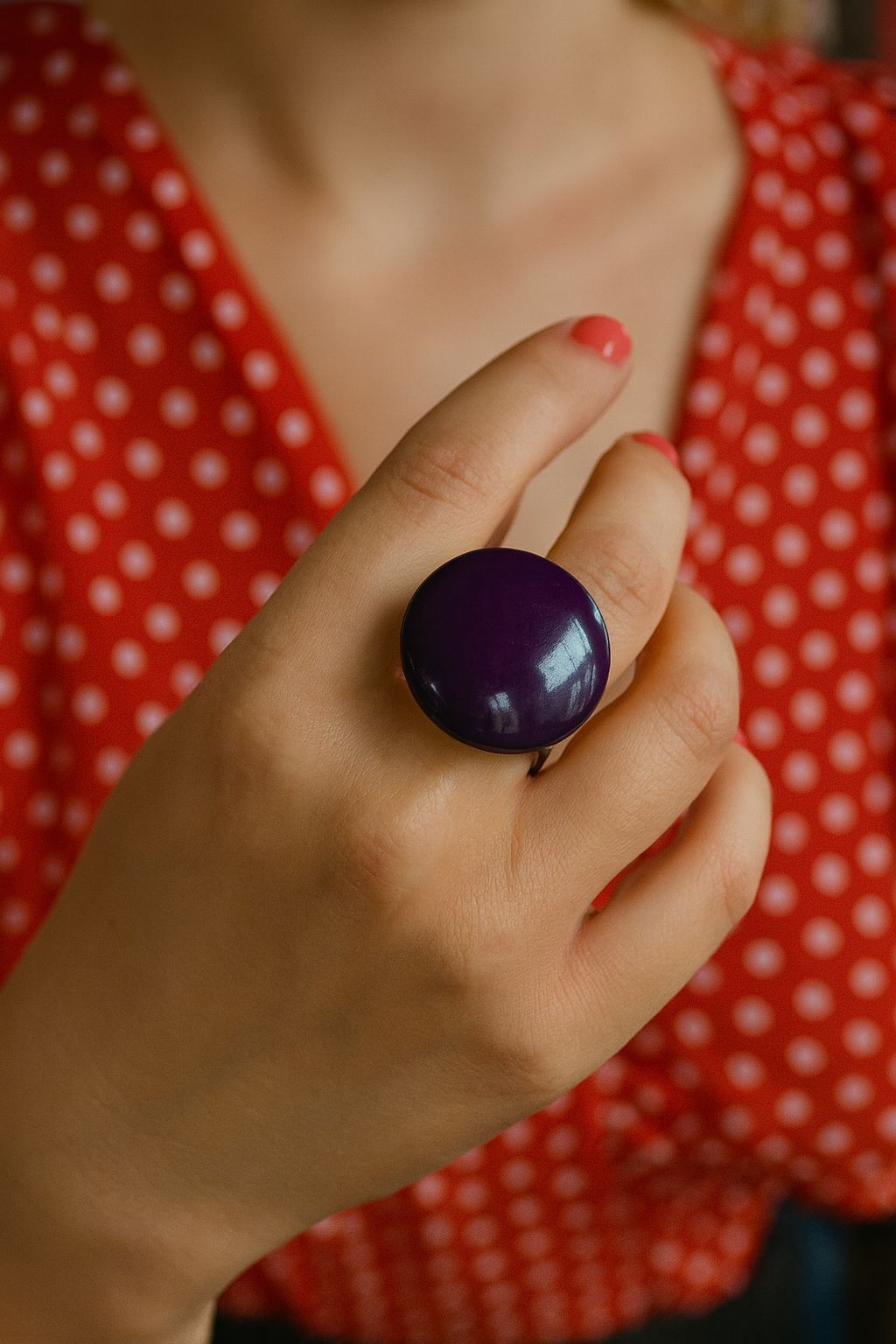 Bague “Éclat Prune”