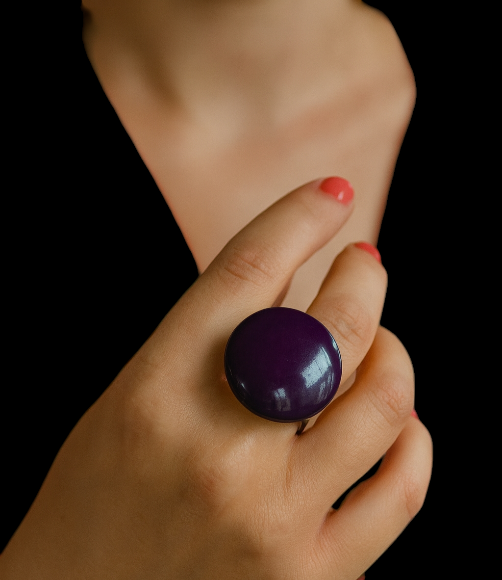 Bague “Éclat Prune” – Image 4