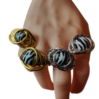 Bague “Zébra Élégance”