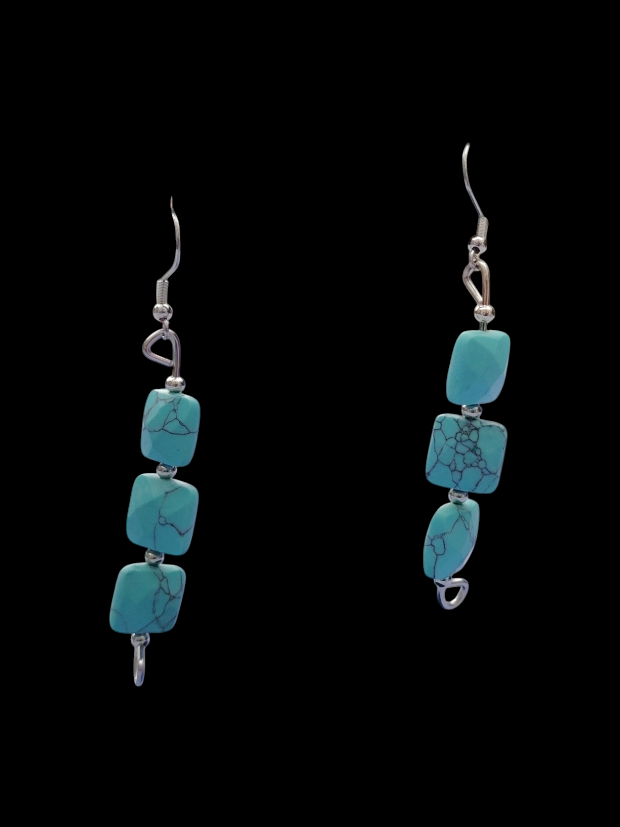 Boucles d’oreilles “Azura Carré” – Image 4