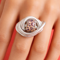 Bague "Étreinte Léopard"