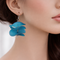 Boucles d’oreilles “Ondine Azur”