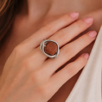 Bague “Cœur de Bois”