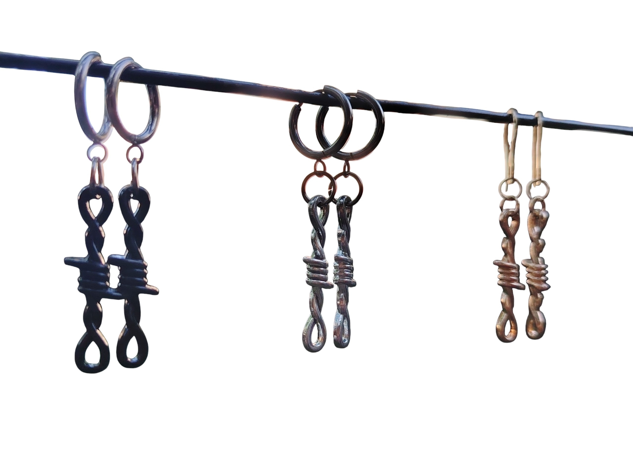 Boucles d'oreilles "Audace Barbelée"