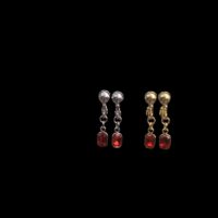 Boucles d’oreilles clips “Ruby Élégance”