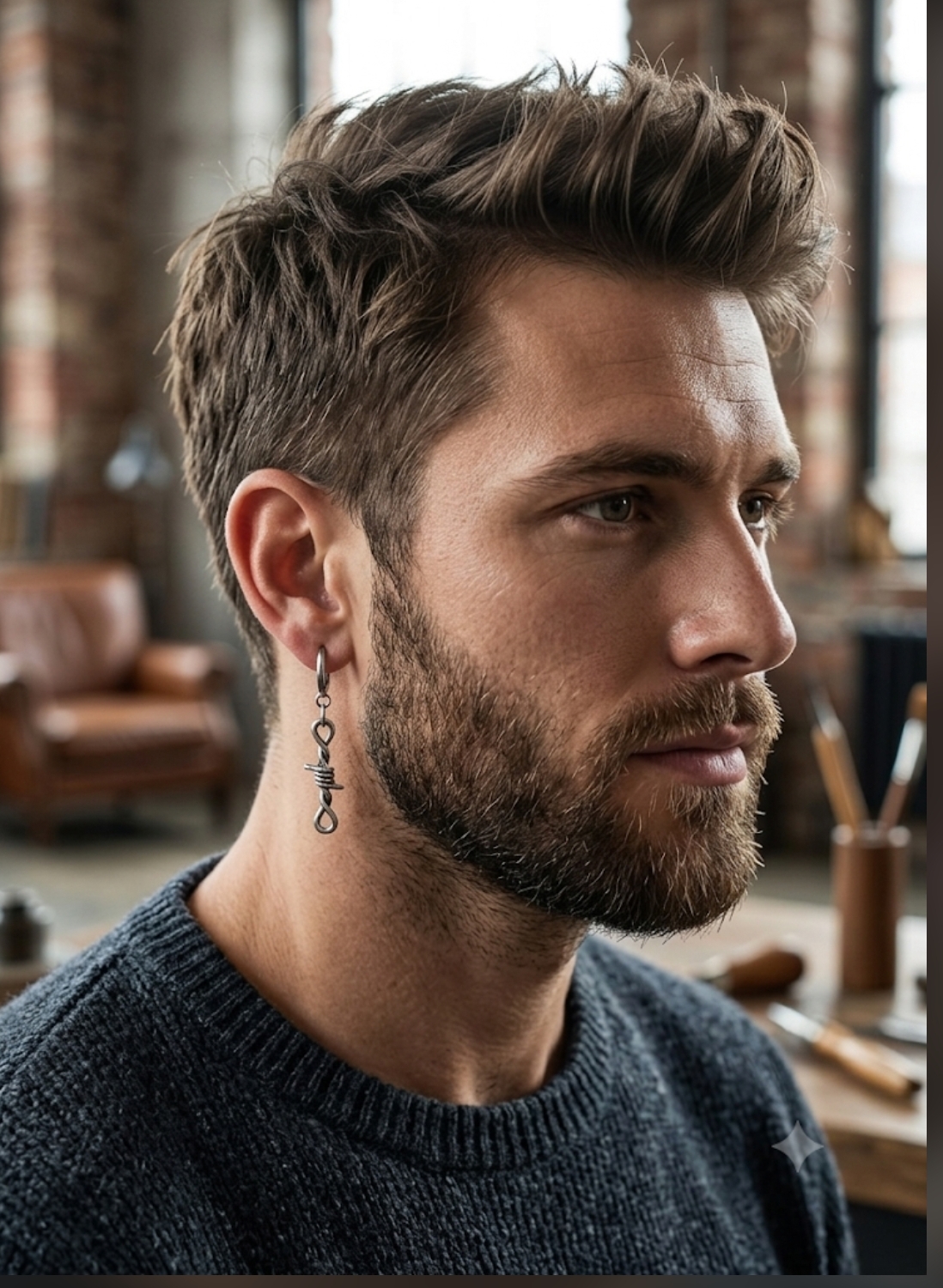 Boucles d'oreilles "Audace Barbelée" – Image 3