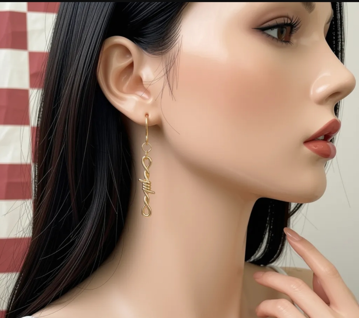Boucles d'oreilles "Audace Barbelée" – Image 4