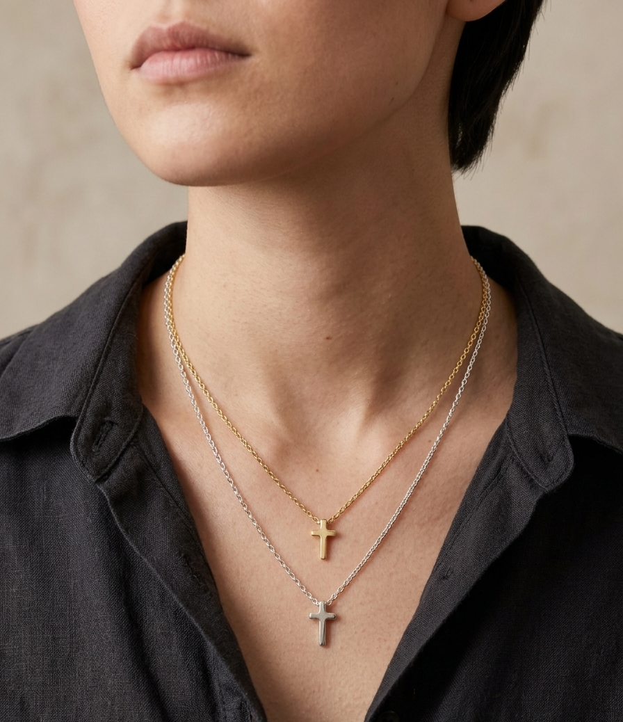 Collier Croix Élégance